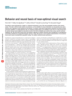 Behavior and neural basis of near