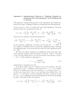 Appendix A. Supplementary Material to &ldquo;Fighting Collusion by