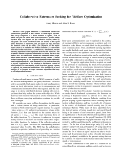 Collaborative Extremum Seeking for Welfare Optimization