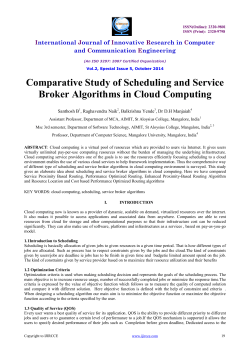Comparative Study of Scheduling and Service Broker Algorithms in