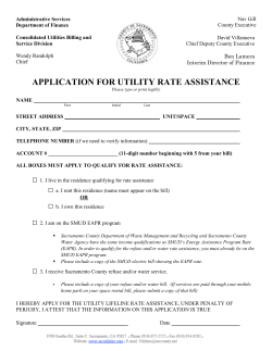 application for utility rate assistance