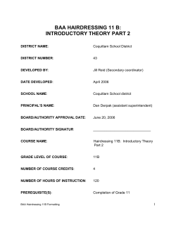 baa hairdressing 11 b: introductory theory part 2