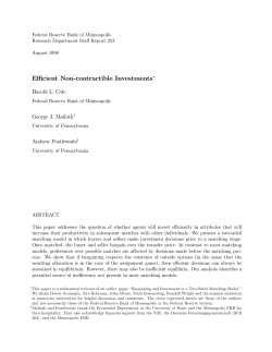 Efficient Non-contractible Investments