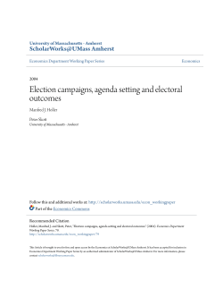 Election campaigns, agenda setting and electoral outcomes