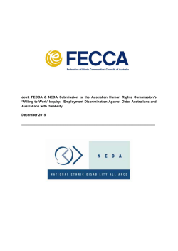 Employment of CALD People with Disability