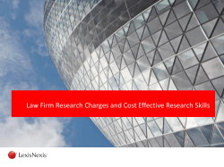 Law Firm Research Charges and Cost Effective Research Skills