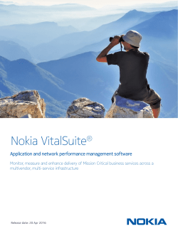 Nokia VitalSuite - resources.alcatel