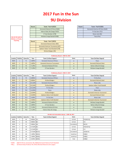 Fun in the Sun Game Schedule.xlsx