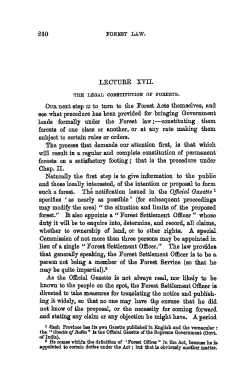 LECTUEE XVII. Odr next step ia to turn to the Forest Acts themselves