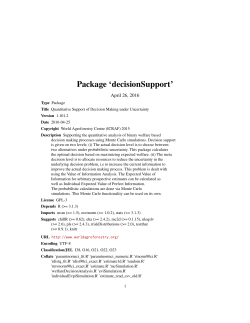 Package `decisionSupport`