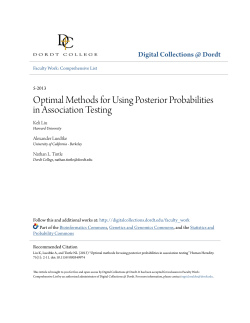 Optimal Methods for Using Posterior Probabilities in Association