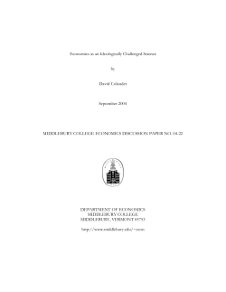 Economics as an Ideologically Challenged Science