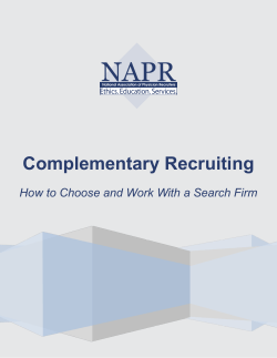 Complementary Recruiting - National Association of Physician