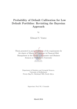 Probability of Default Calibration for Low Default Portfolios