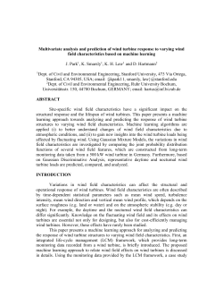 Analysis and prediction of wind turbine response to varying