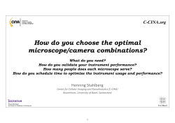 How do you choose the optimal microscope/camera