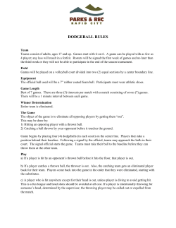 dodgeball rules - All