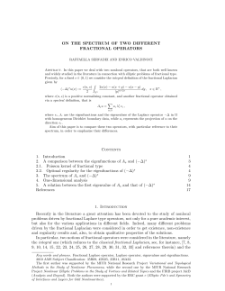 ON THE SPECTRUM OF TWO DIFFERENT