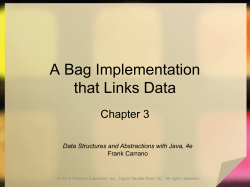 A Bag Implementation that Links Data