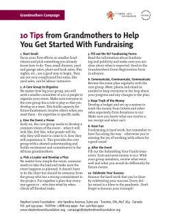 10 Tips from Grandmothers to Help You Get Started With Fundraising