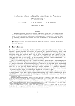 On Second-Order Optimality Conditions for Nonlinear Programming