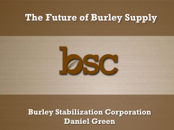 Expected Price for Burley