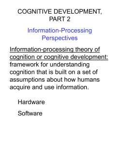 Information-processing theory of cognition or cognitive development