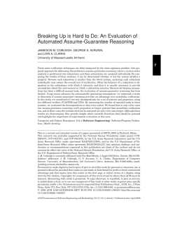 Breaking Up is Hard to Do: An Evaluation of Automated Assume