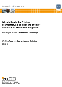 Why did he do that? Using counterfactuals to study the effect of