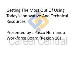 The Employment Support Center (ESC)