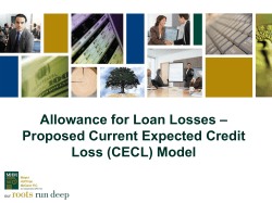 Allowance for Loan Losses &ndash; Proposed Current Expected
