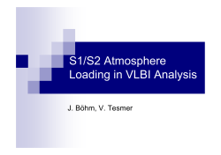 S1/S2 Atmosphere Loading in VLBI Analysis