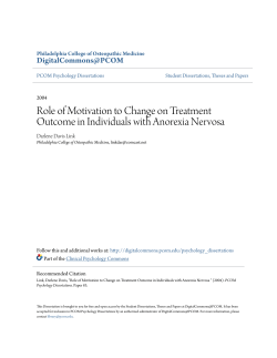 Role of Motivation to Change on Treatment Outcome in Individuals