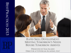 Rapid Skill Development
