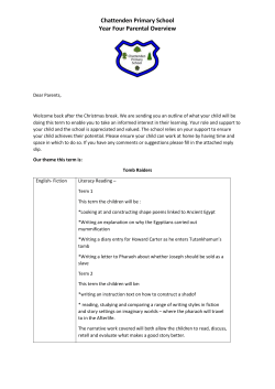 Chattenden Primary School Year Four Parental Overview Dear