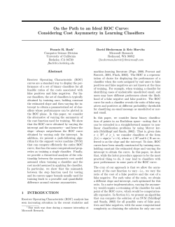 On the Path to an Ideal ROC Curve: Considering Cost