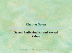 Sexuality Today: The Human Perspective Chapter Seven
