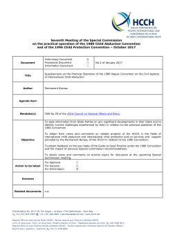 Questionnaire on the practical operation of the 1980