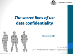 Outcomes from Cross Portfolio Data Integration Oversight Board