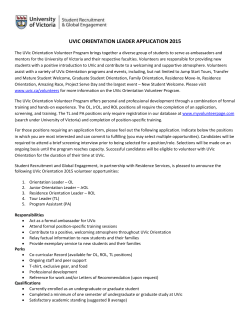 Residence Orientation Leader (ROL)