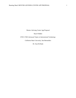 676D Advising App Proposal