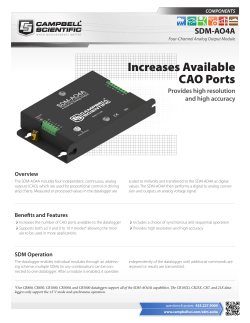 Increases Available CAO Ports