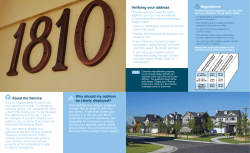 Guide to clearly displaying your address