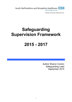 Safeguarding Supervision Strategy