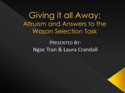 Giving it all Away