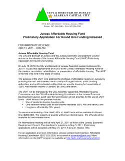 Preliminary Application for Round One Funding Released