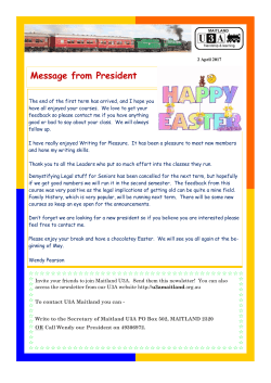 Message from President