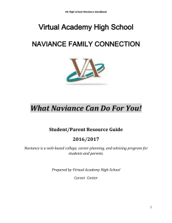 Naviance Family Connection COLLEGE Tab Item