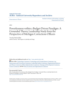 A Grounded Theory Leadership Study from the Perspective of