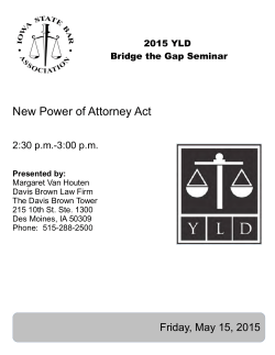 New Power of Attorney Act